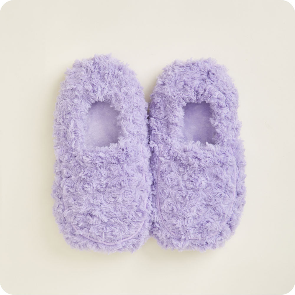 Curly Purple Slippers Warmies?